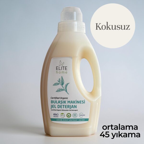 the Elite Home Organik ve Vegan Sertifikalı Bulaşık Makinesi Jel Deterjanı 825 ml Kokusuz