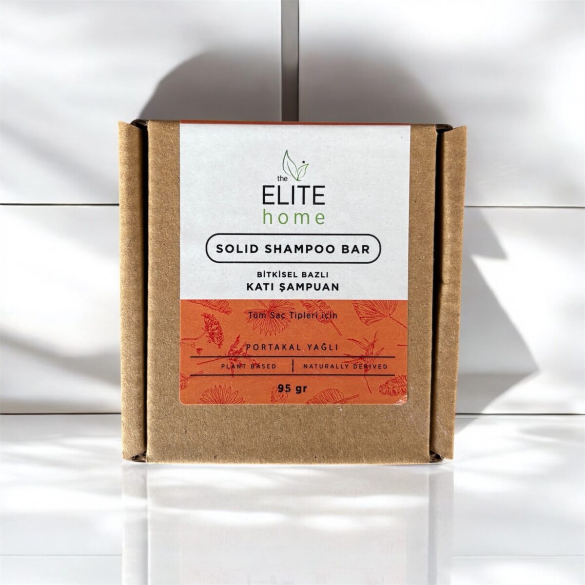 The Elite Home Bitkisel Katı Şampuan 95 gr Portakal