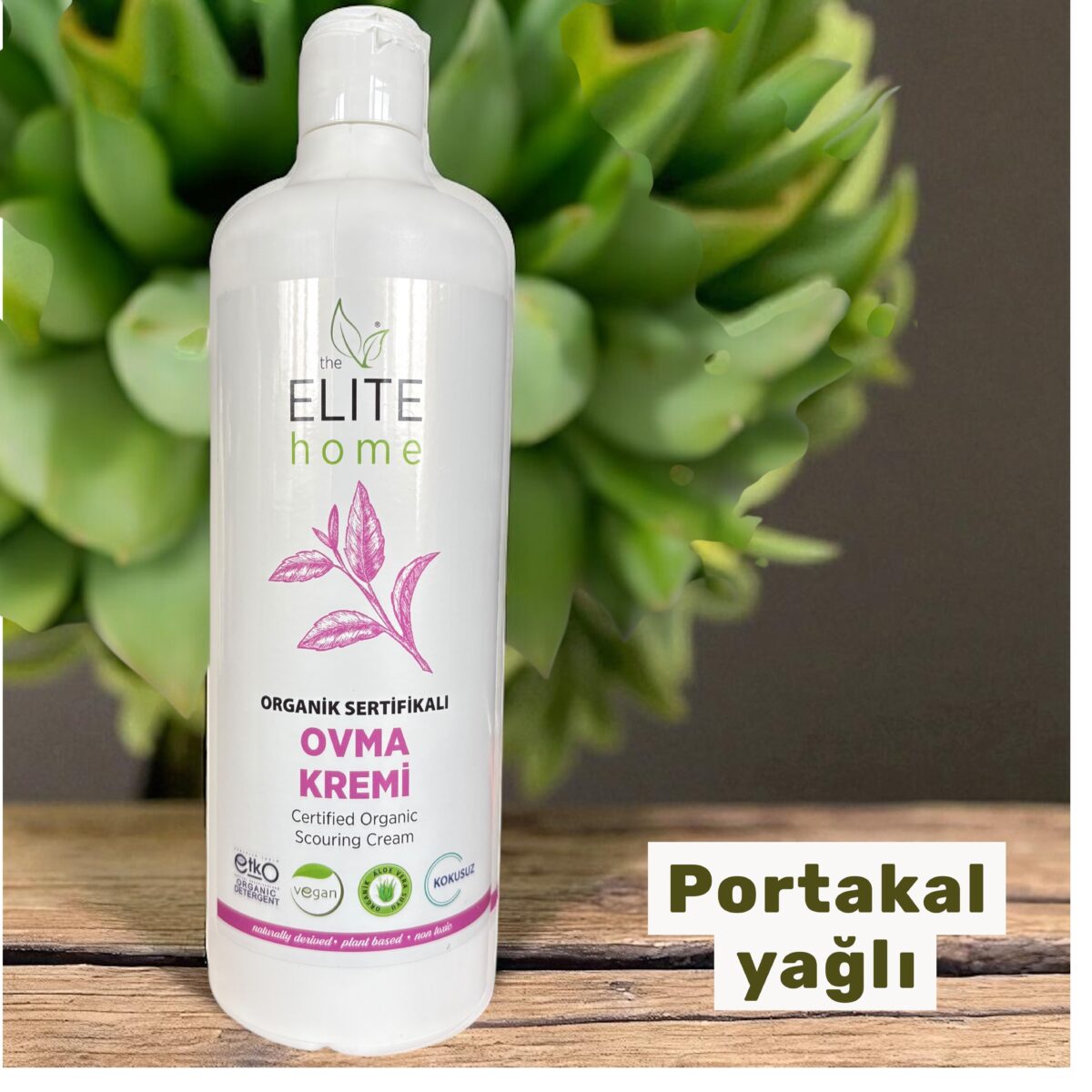 The Elite Home Organik ve Vegan Sertifikalı Ovma Kremi Portakal Yağlı 900 gr