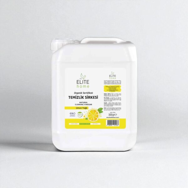 The Elite Home Organik Sertifikalı Çok Amaçlı  Temizlik Sirkesi 3 kg