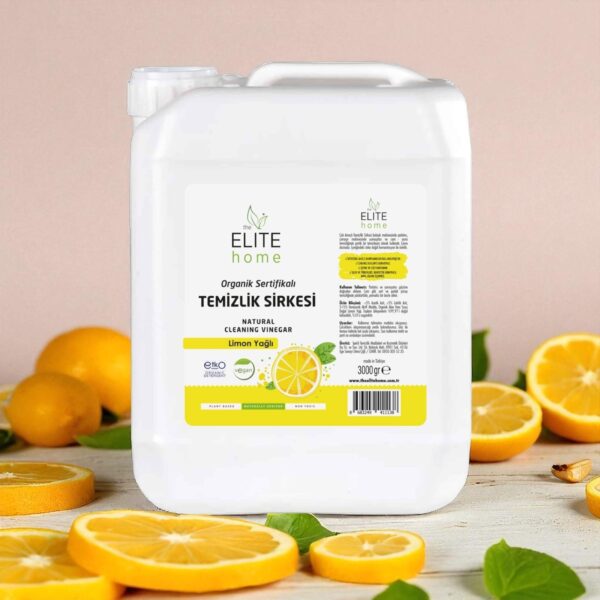 The Elite Home Organik Sertifikalı Çok Amaçlı  Temizlik Sirkesi 3 kg