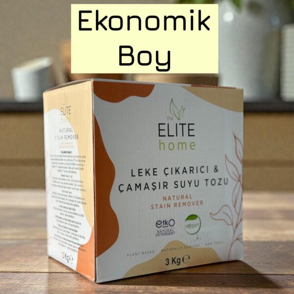 The Elite Home Leke Çıkarıcı Ve Çamaşır Suyu Tozu - Doğal Ve Vegan Sertifikalı 3 kg (Ekonomik Boy)