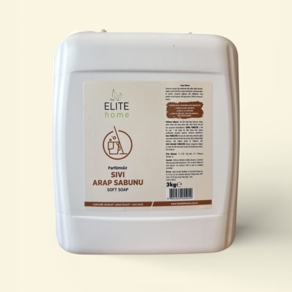 the Elite Home Bitkisel Sıvı Arap Sabunu 3 kg Parfümsüz