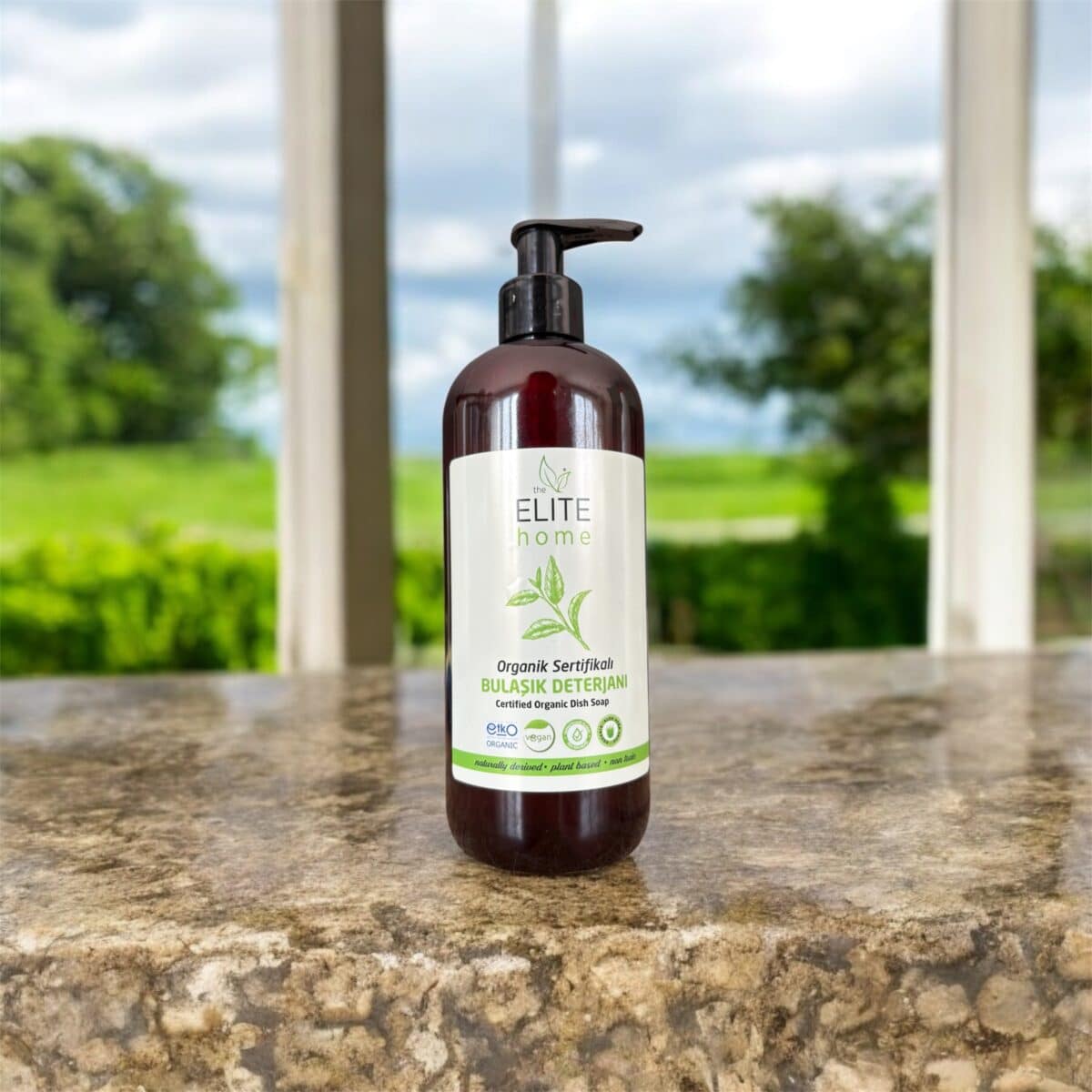 the Elite Home Organik ve Vegan Sertifikalı Elde Bulaşık Deterjanı 400 ml Portakal Yağlı