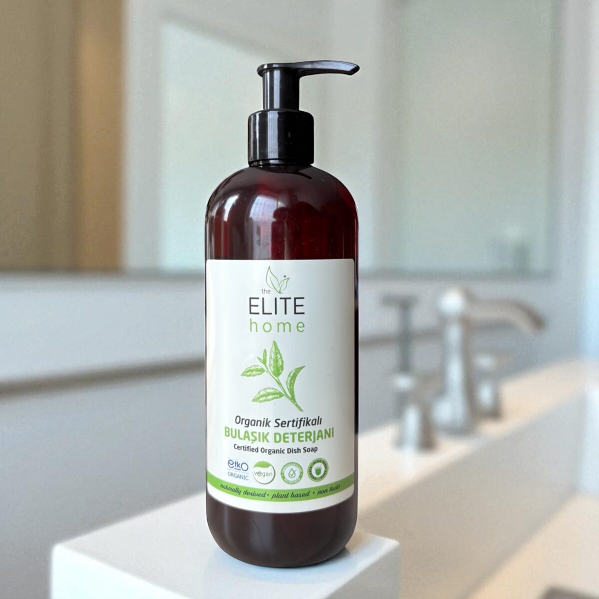 the Elite Home Organik ve Vegan Sertifikalı Elde Bulaşık Deterjanı 400 ml Kokusuz