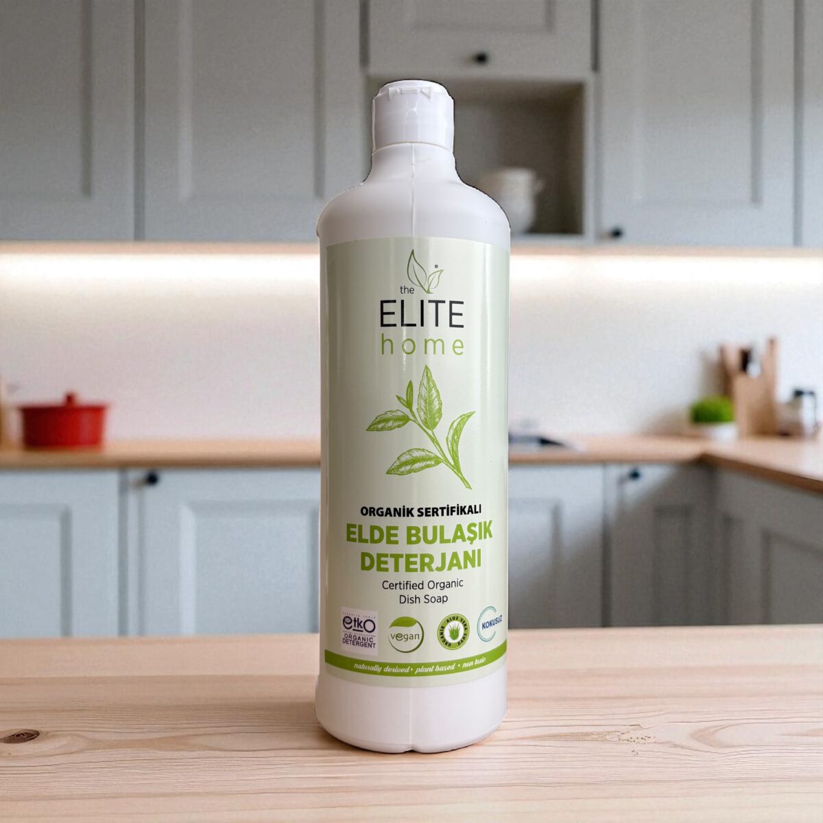the Elite Home Organik ve Vegan Sertifikalı Elde Bulaşık Deterjanı 750 ml Kokusuz