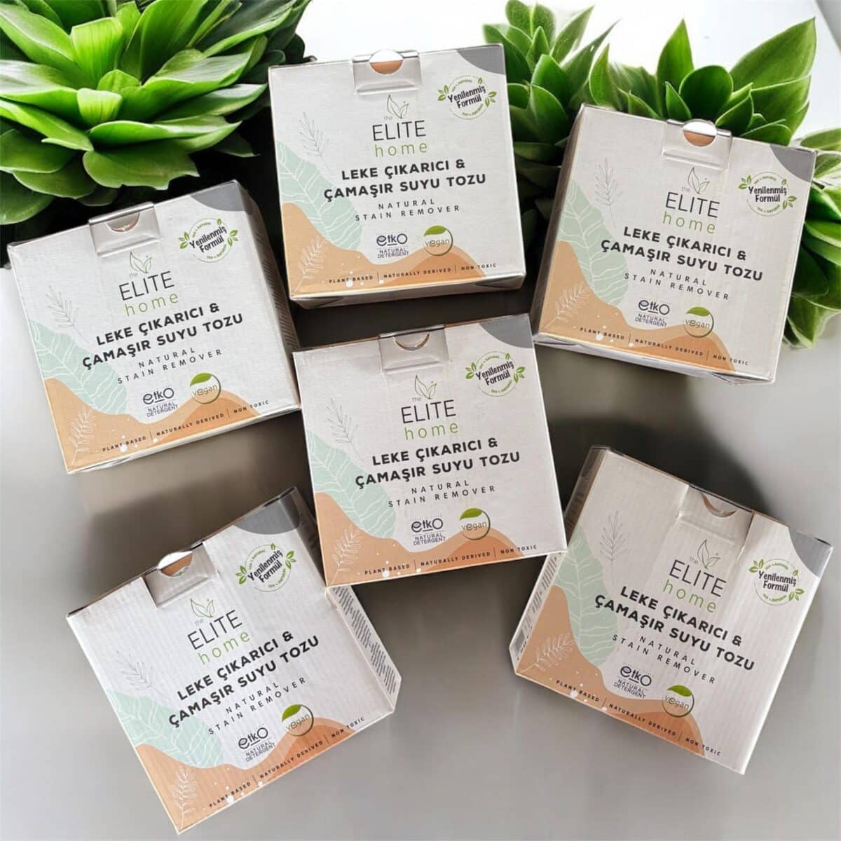 the Elite Home Organik Leke çıkarıcı ve çamaşır suyu tozu 6 lı set