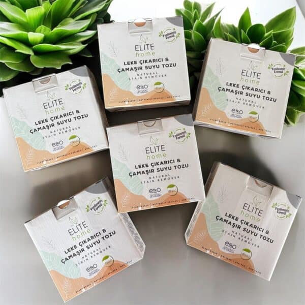 the Elite Home Organik Leke çıkarıcı ve çamaşır suyu tozu 6 lı set