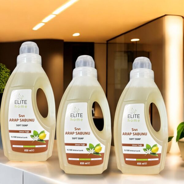 the Elite Home Sıvı Arap Sabunu 825 ml ( limon yağlı ) 3 lü set
