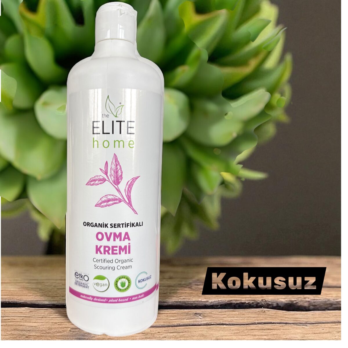 The Elite Home Organik ve Vegan Sertifikalı Ovma Kremi Kokusuz 900 gr