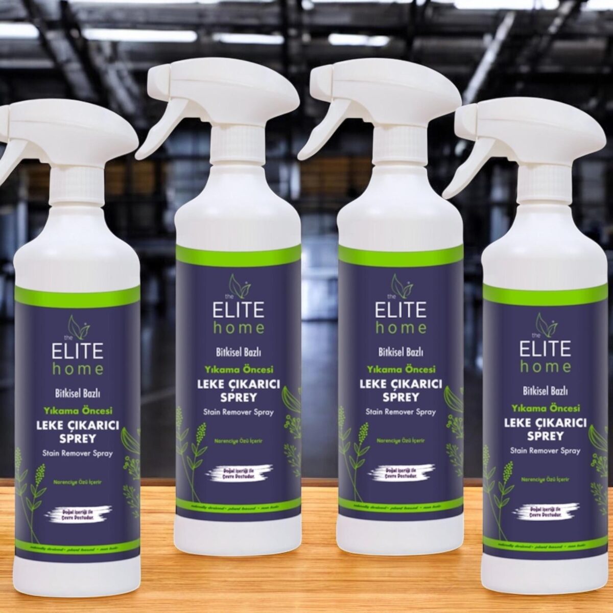 The Elite Home  Bitkisel Bazlı Yıkama Öncesi Leke Çıkarıcı Sprey 750 ml  (4 lü set )