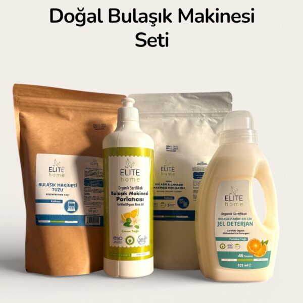 the Elite Home Doğal Bulaşık Makinesi Seti